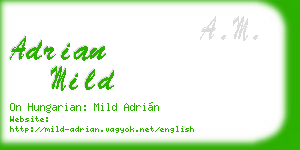 adrian mild business card